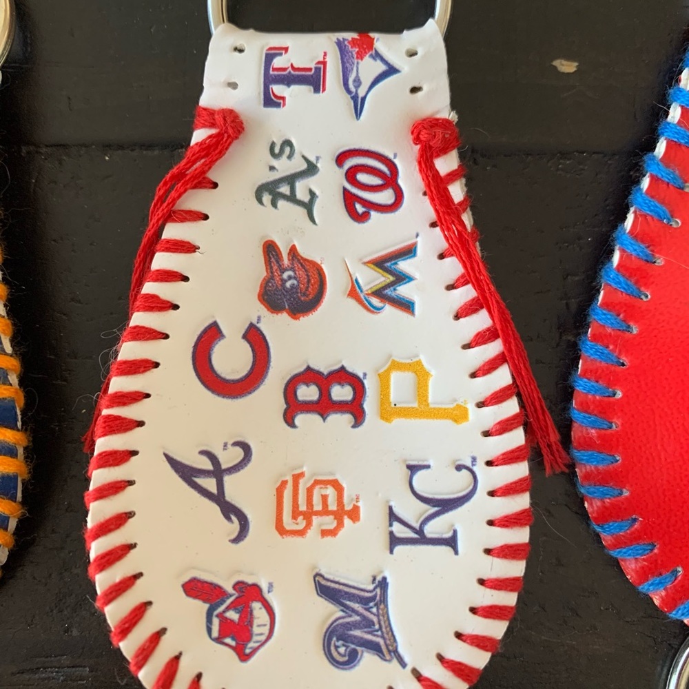 MLB Logo Baseball Keychain - Picture 2 of 2